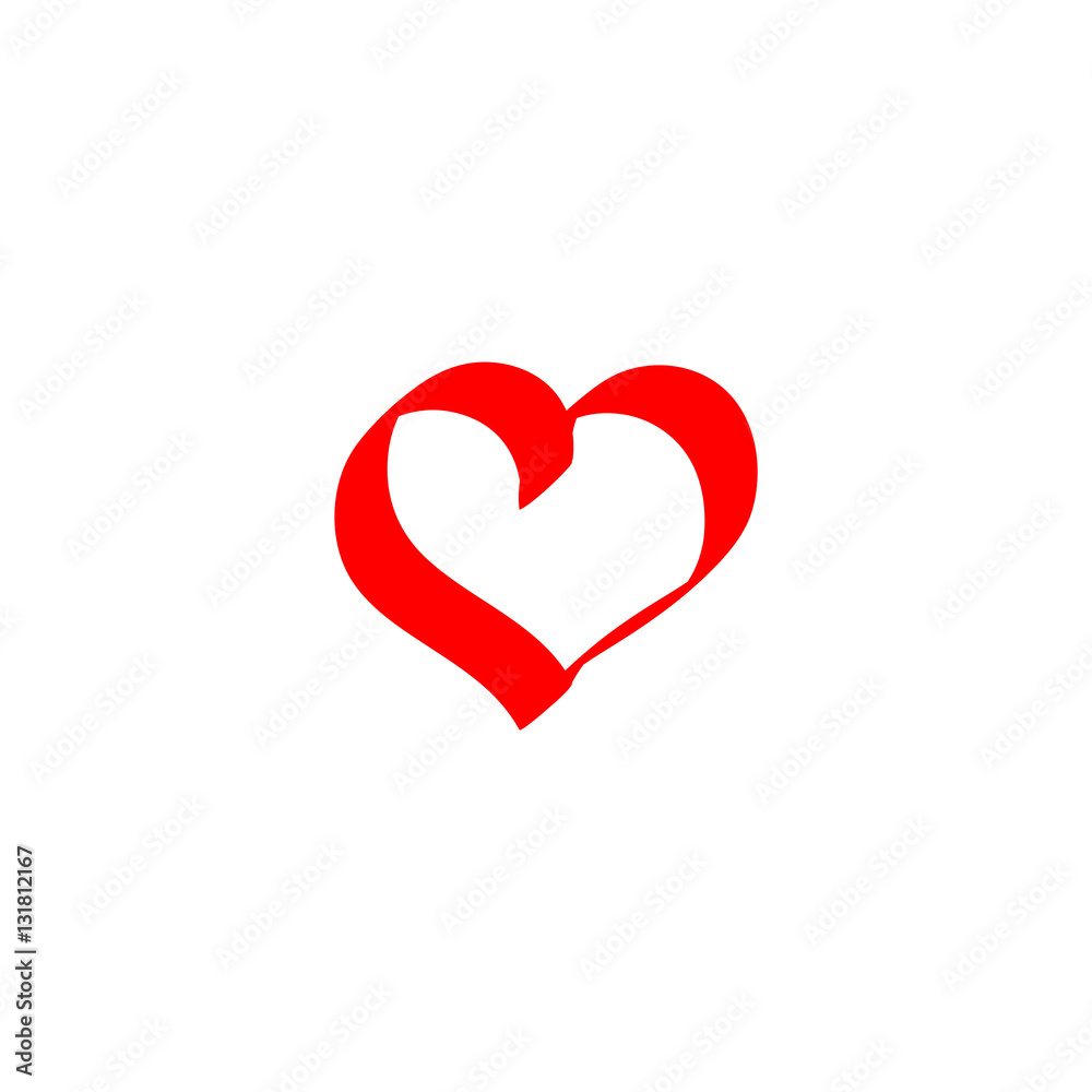 Heart isolated Heart isolated