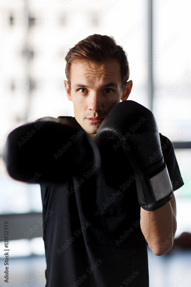 Portrait of sportsman in gym