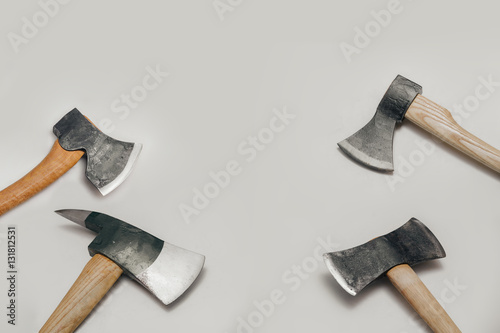 Stack of four axes - blank for custom design