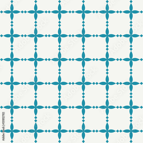 Abstract geometric blue hipster deco art pattern