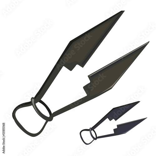 Shears for shearing sheep. Vector isolated