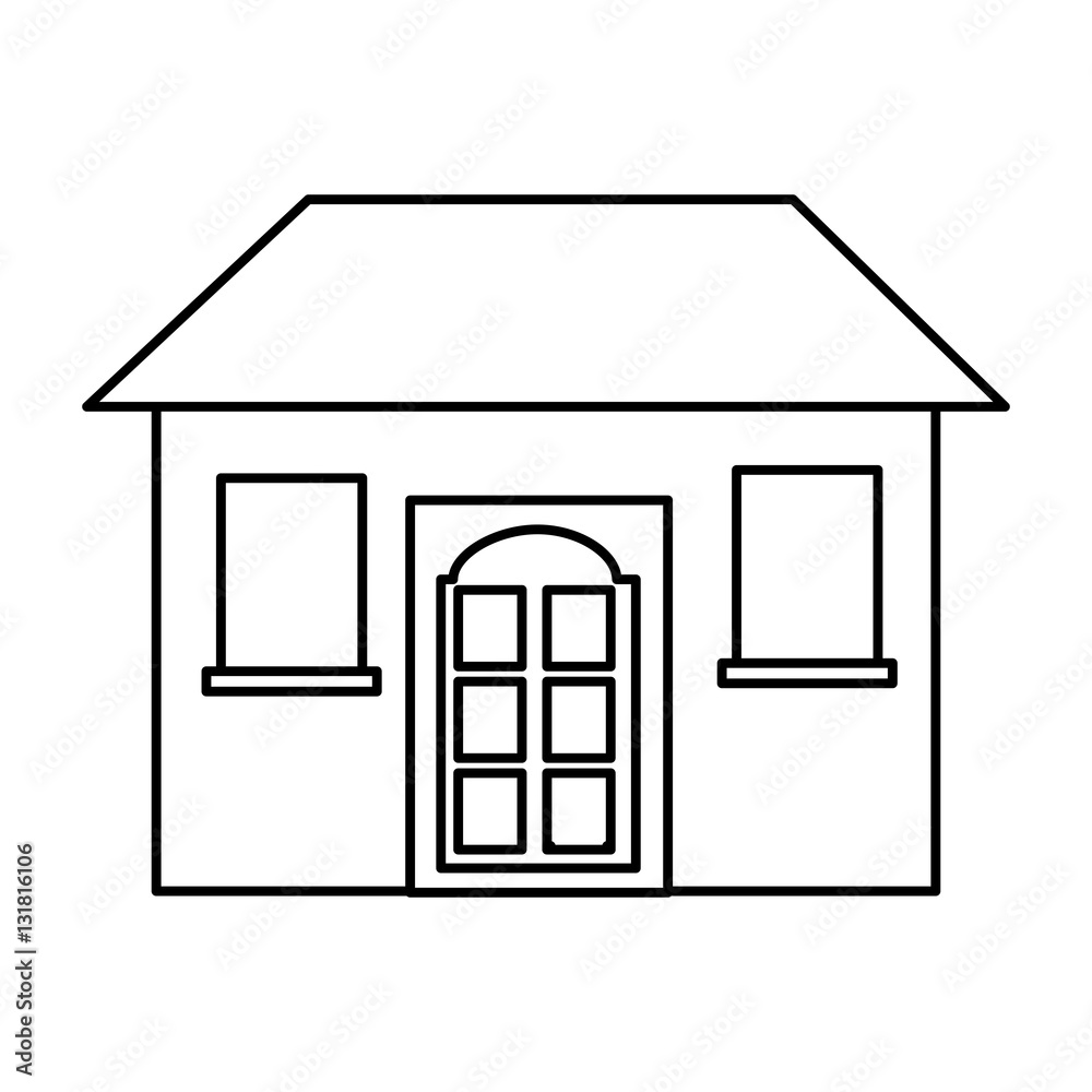 house exterior isolated icon vector illustration design house exterior isolated icon vector illustration design