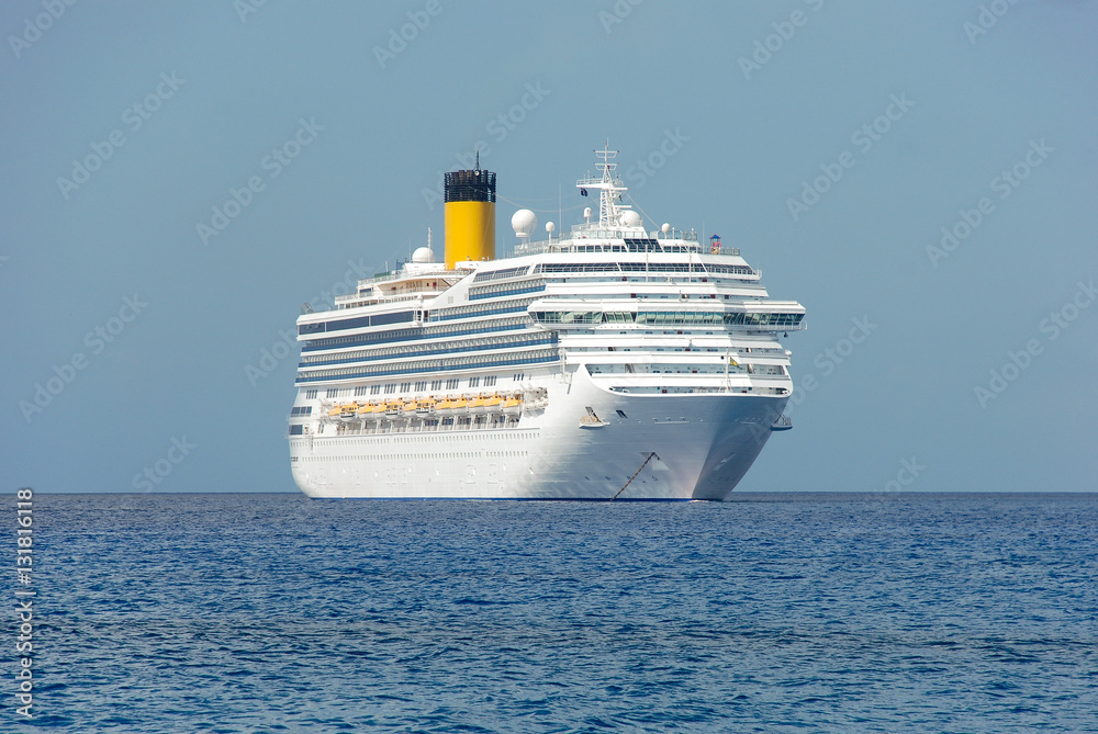 Luxury Cruise Ship at Sea