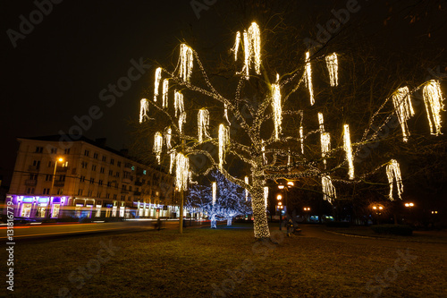 Christmas lights of Kaliningrad