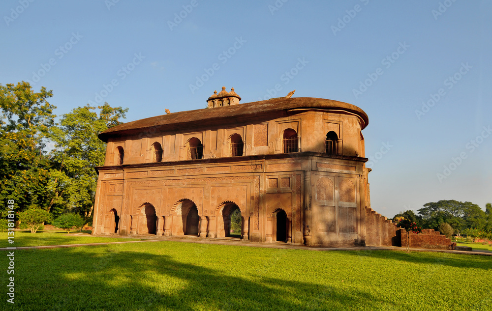 The Rang Ghar -  the royal sports-pavilion for Ahom kings in Assam in India
