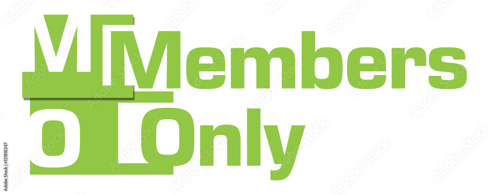 Members Only Green Abstract Stripes 