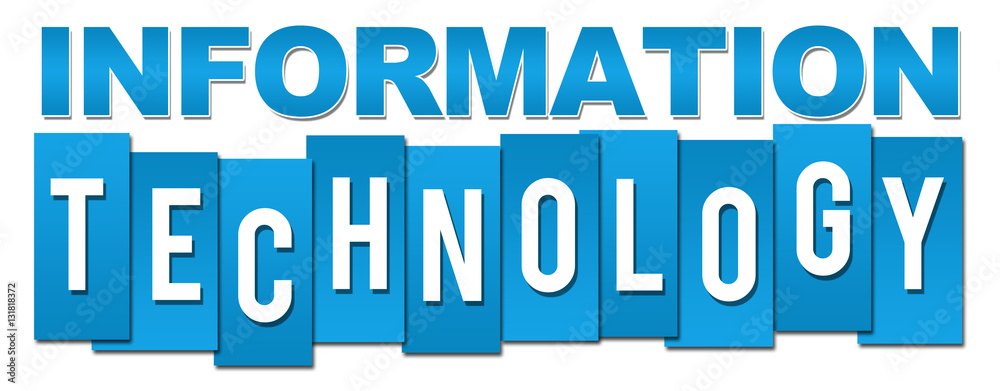 Information Technology Blue Stripes Information Technology Blue Stripes