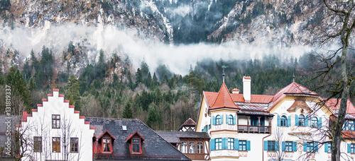 A small town in the Bavarian Alps - Germany photo