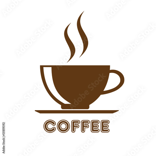 Coffee cup icon, vector illustration
