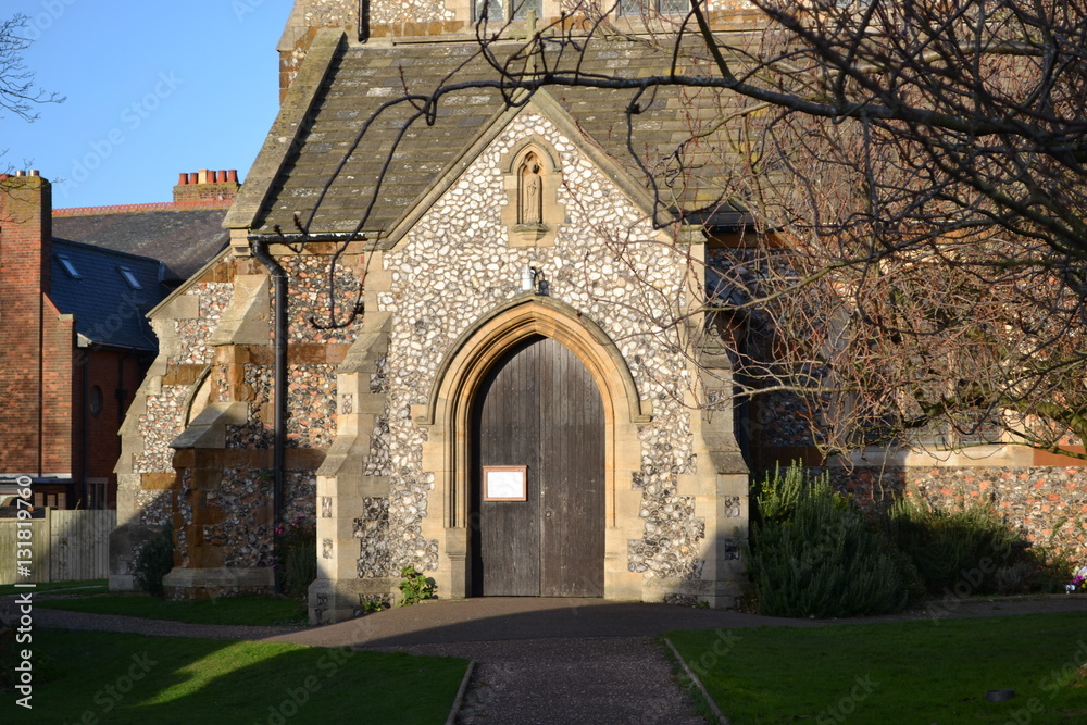 Obraz premium church door enterance
