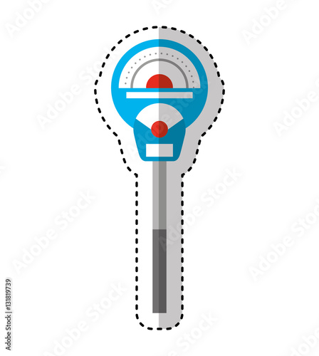 parking meter isolated icon vector illustration design