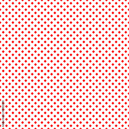 Square red small on white seamless pattern