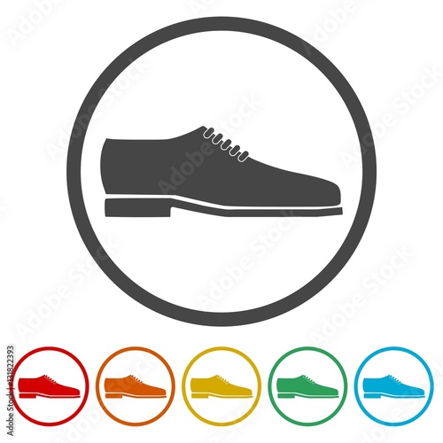 Mens dress shoe vector isolated 