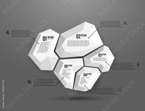 Abstract geometric layout for presentation