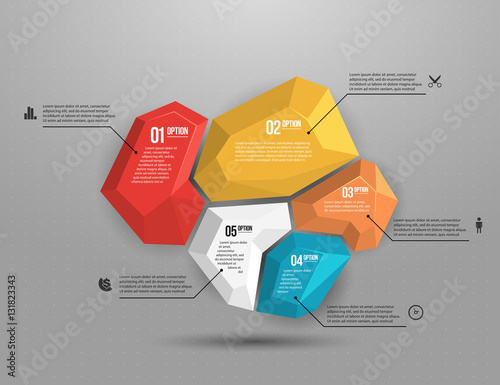 Abstract geometric layout for presentation