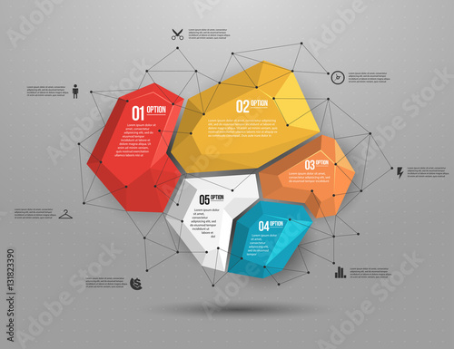 Abstract geometric layout for presentation