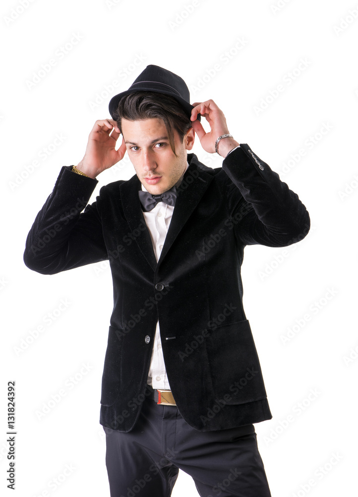 Young businessman wearing suit isolated Young businessman wearing suit isolated
