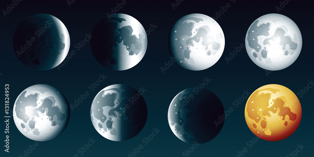 Obraz premium Moon Phases