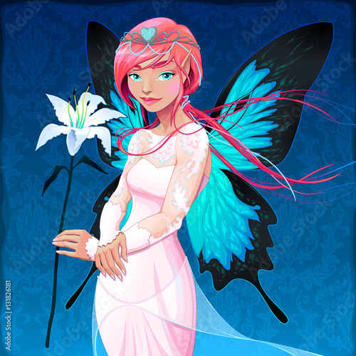 Portrait of a young fairy w...