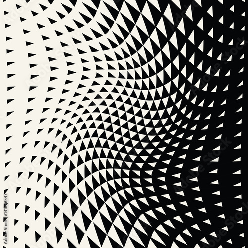 Wallpaper Mural Abstract geometric hipster fashion design print halftone triangle pattern Torontodigital.ca