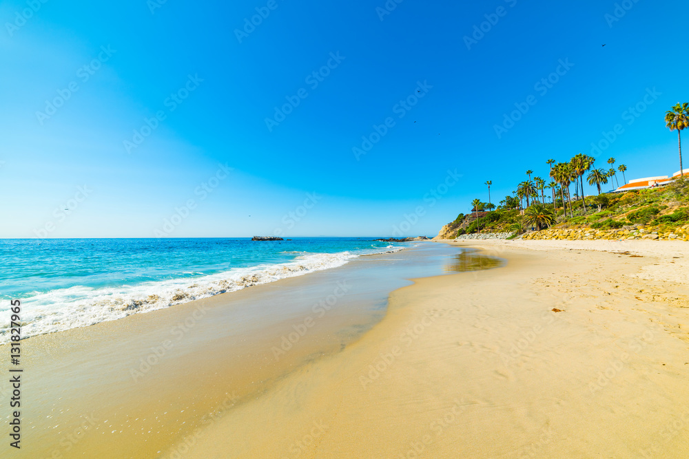 Fototapeta premium Sandy shore in Laguna Beach