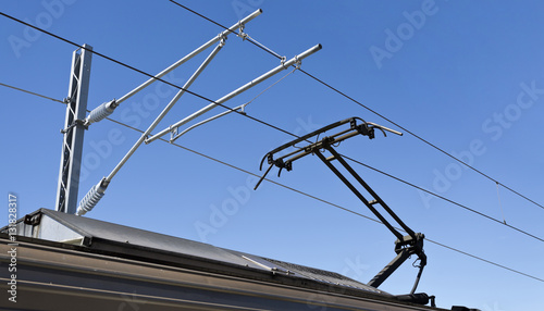 Pantograph and Catenary Wire photo
