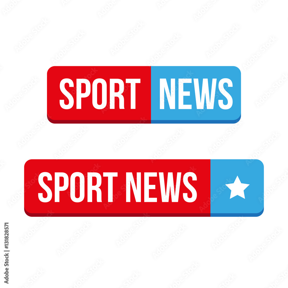 Sport News button vector Sport News button vector