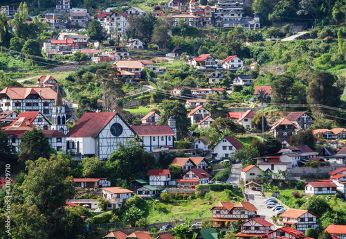 View of the rural town of Colonia Tovar, in aragua state, Venezuela.