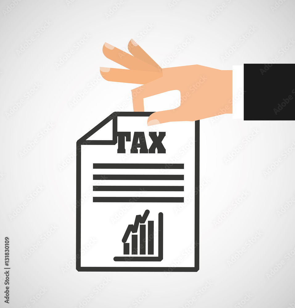 tax time flat line icons vector illustration design tax time flat line icons vector illustration design