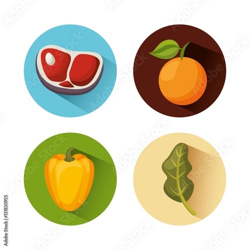 healthy food isolated icon vector illustration design