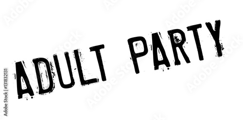 Adult Party rubber stamp
