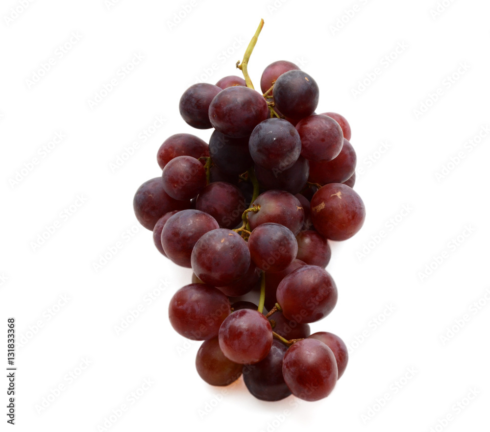 Red Grapes Isolated On White Background Red Grapes Isolated On White Background