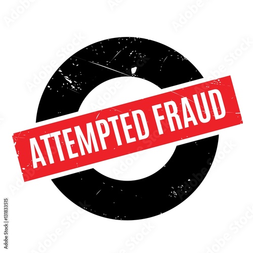 Attempted Fraud rubber stamp