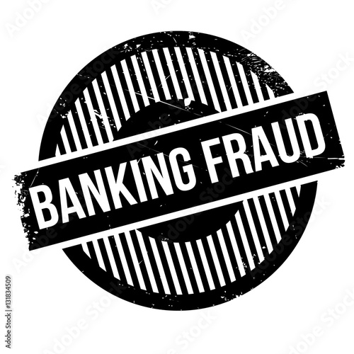 Banking Fraud rubber stamp