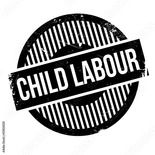 Child Labour rubber stamp