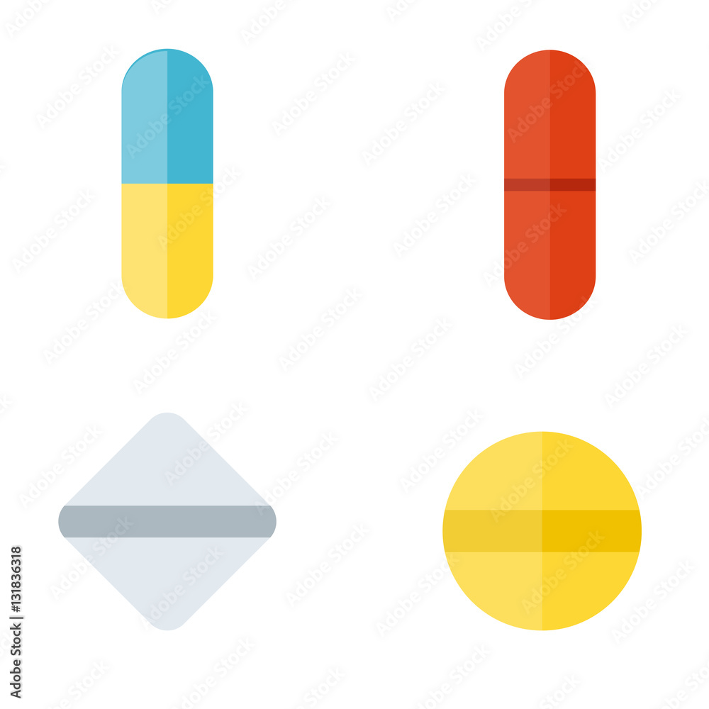 Tablet pills vector illustration. Tablet pills vector illustration.