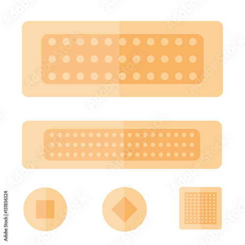 Patch plaster vector.