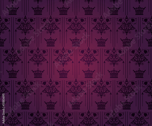 Purle Wallpaper Vintage