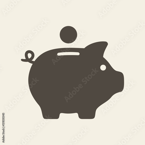 Piggy bank icon