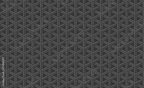 Fondo abstracto negro isometrico vector 
