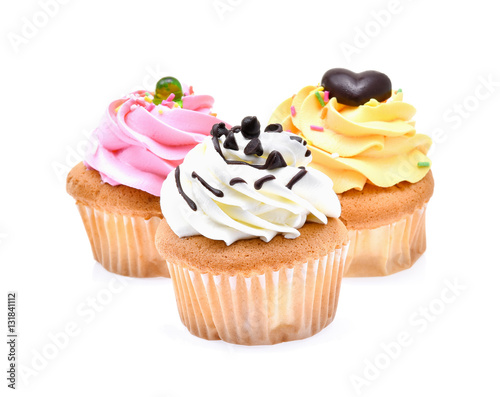 cupcake on white background
