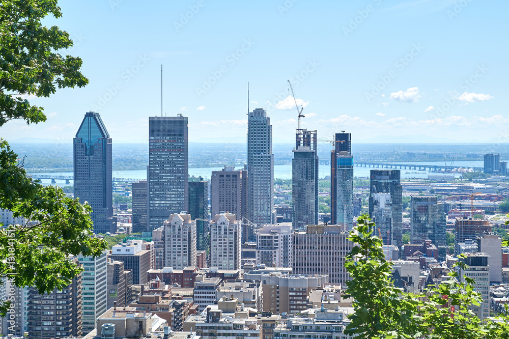Naklejka premium scenic view of summer Montreal