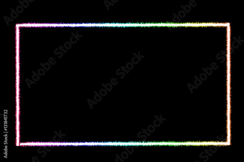 Abstract Background With Neon Border