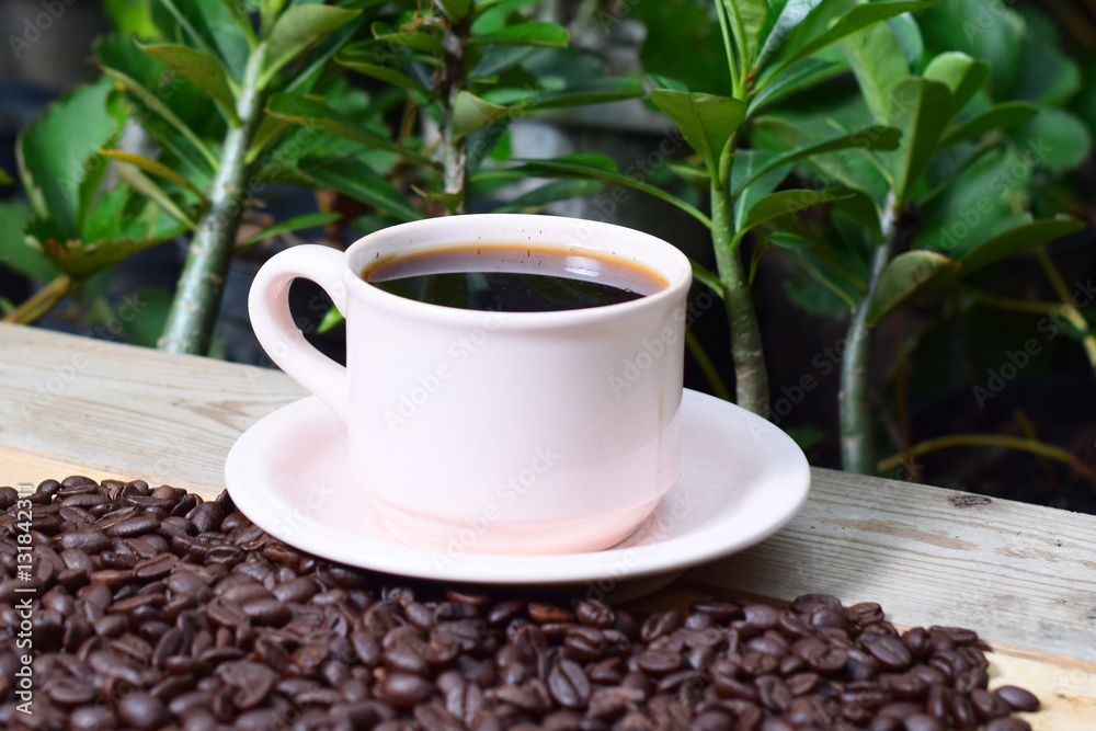 morning coffee in the garden