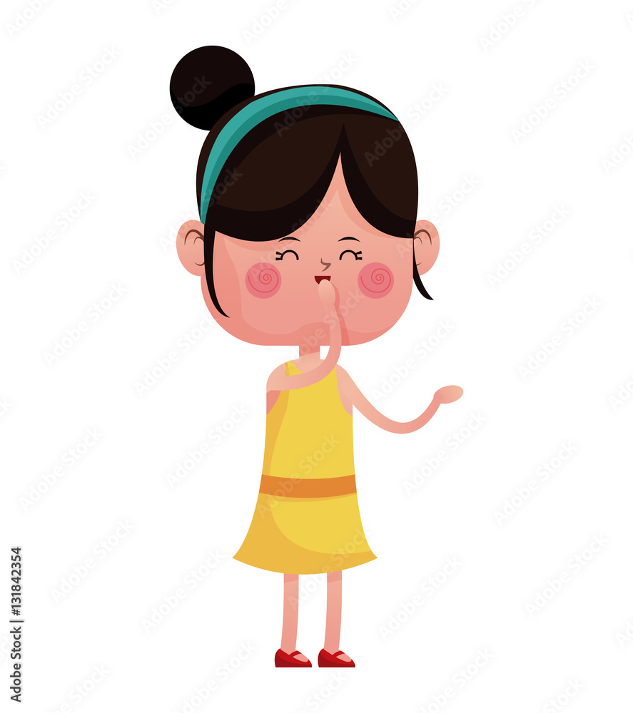 girl happy closed eyes with diadem vector illustration eps 10 girl happy closed eyes with diadem vector illustration eps 10