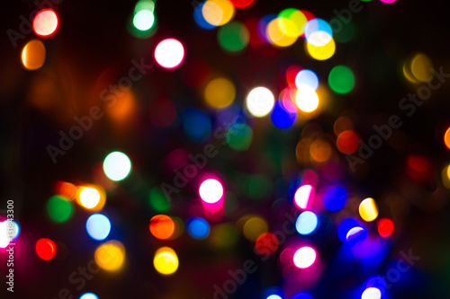 holiday lights blurred out