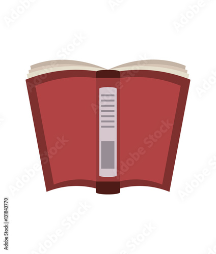 cartoon open book school utensil vector illustration eps 10