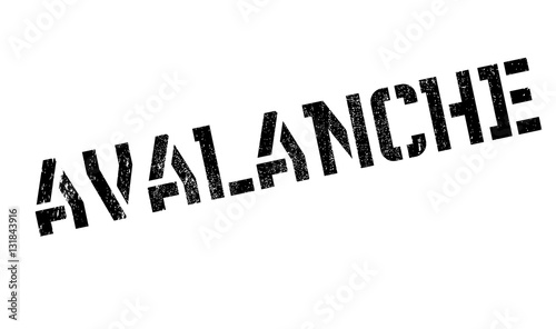 Avalanche rubber stamp