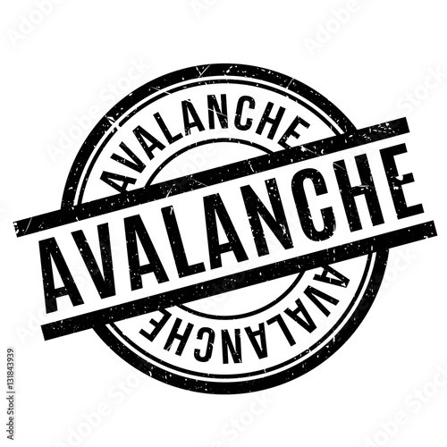 Avalanche rubber stamp