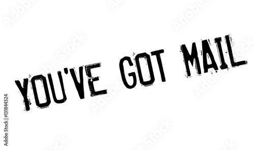 You have Got Mail rubber stamp